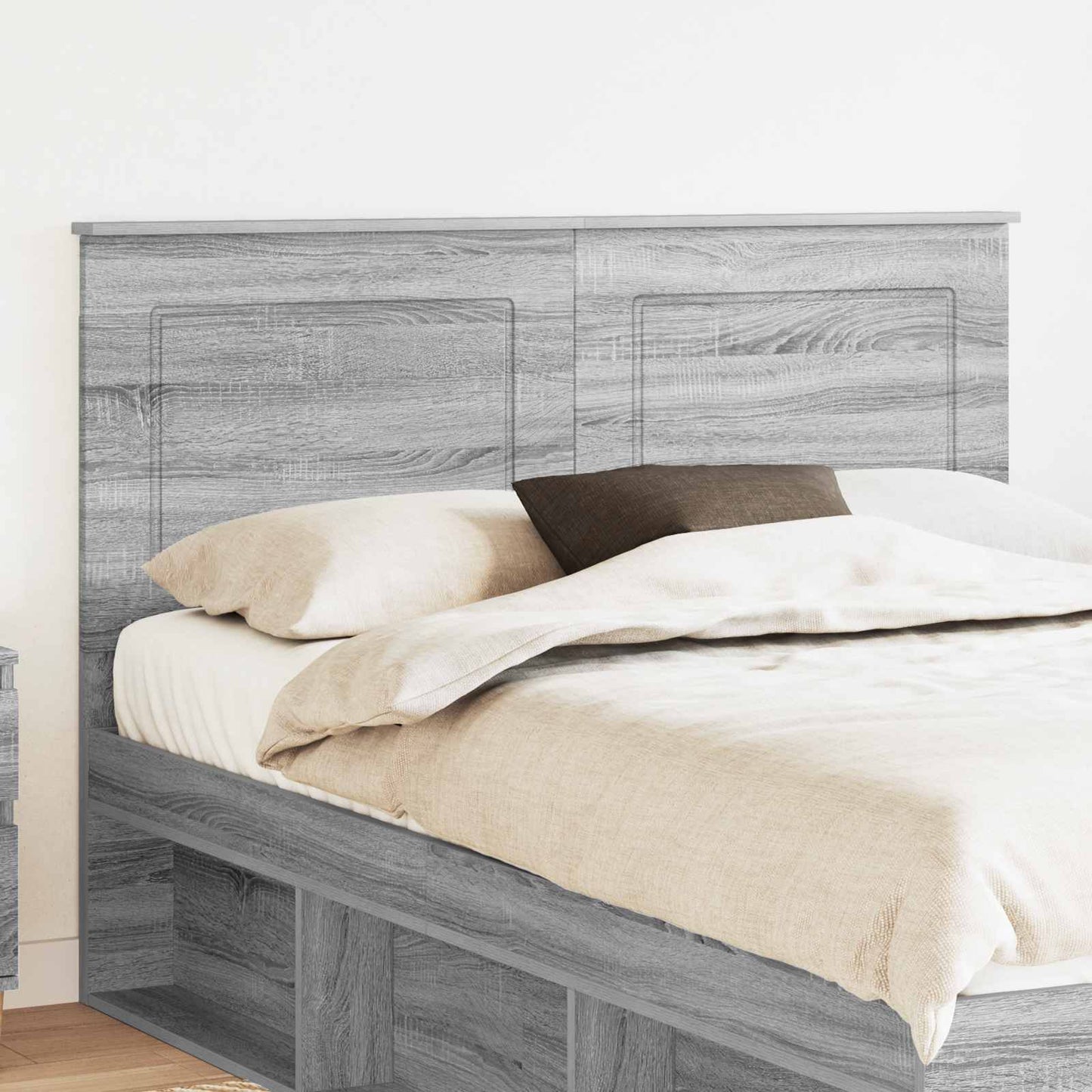 Headboard Grey Sonoma 100 cm Engineered Wood