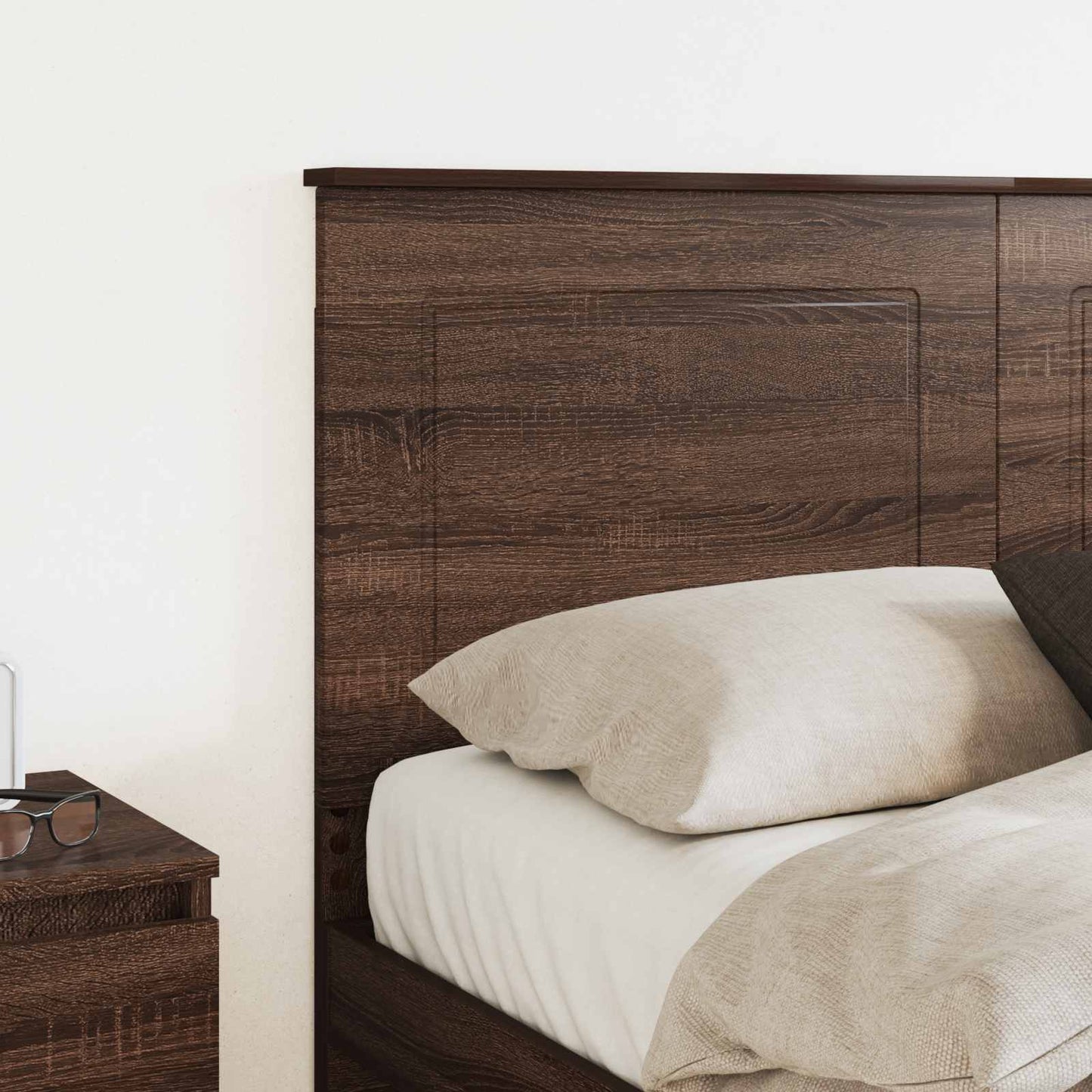 Headboard Brown Oak 100 cm Engineered Wood