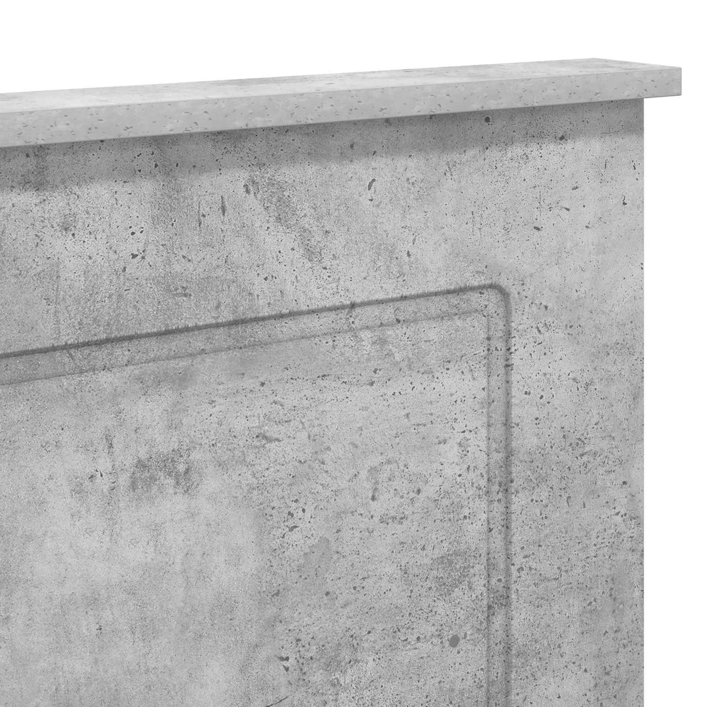Headboard Concrete Grey 100 cm Engineered Wood