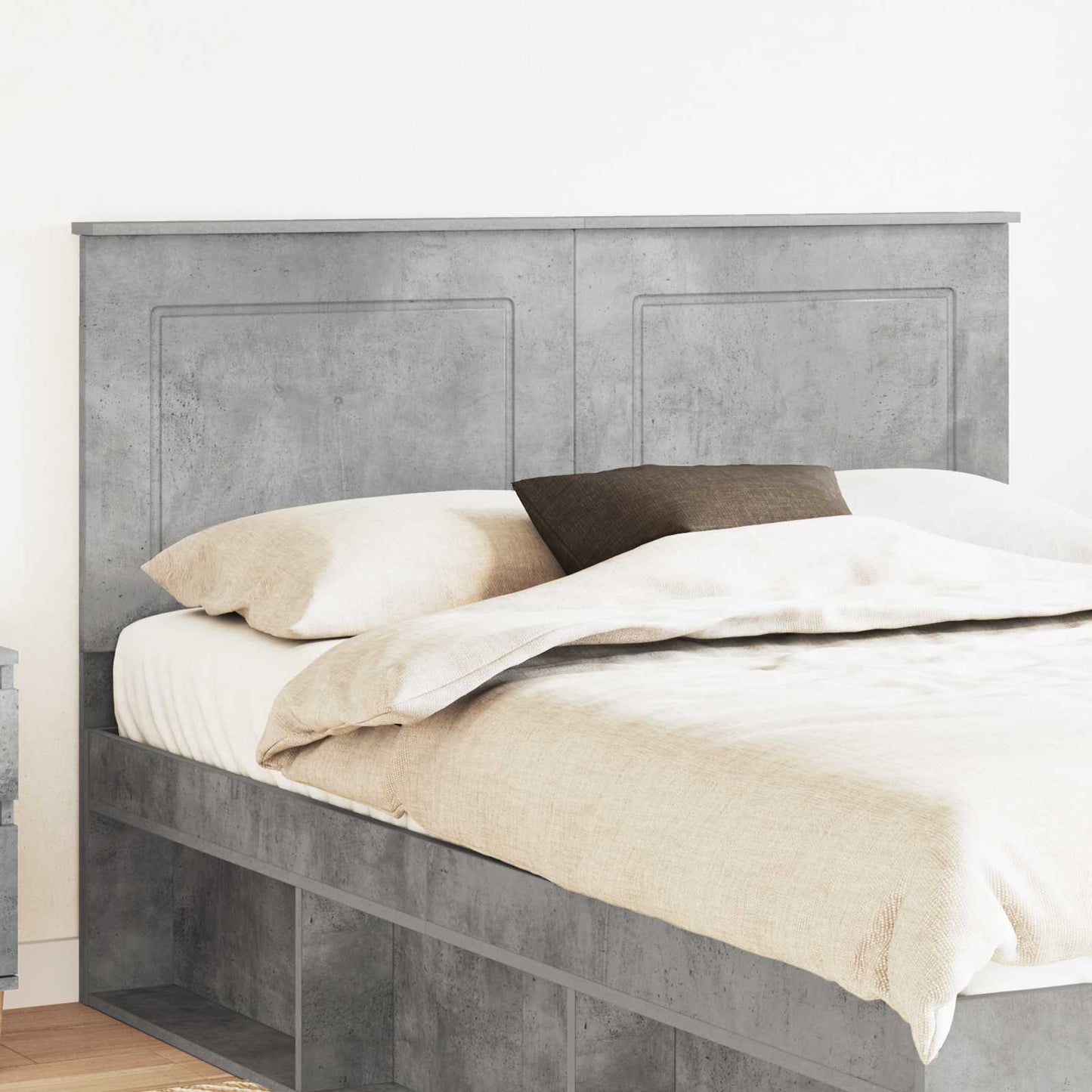 Headboard Concrete Grey 100 cm Engineered Wood