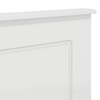Headboard Gloss White 100 cm Engineered Wood