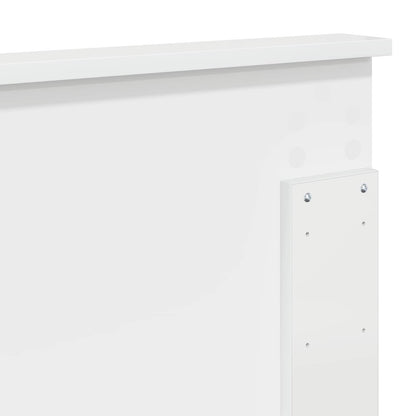 Headboard Gloss White 100 cm Engineered Wood