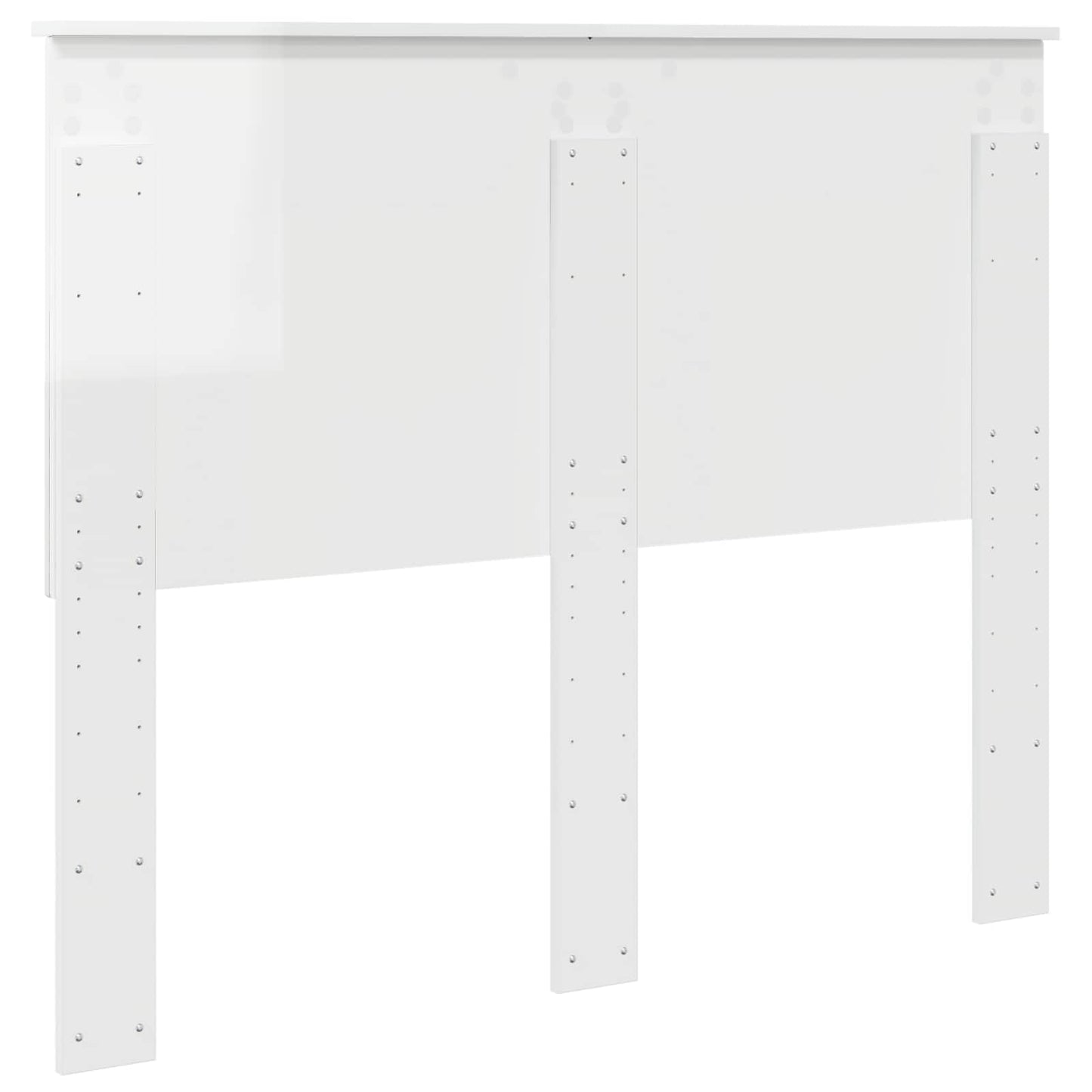 Headboard Gloss White 100 cm Engineered Wood
