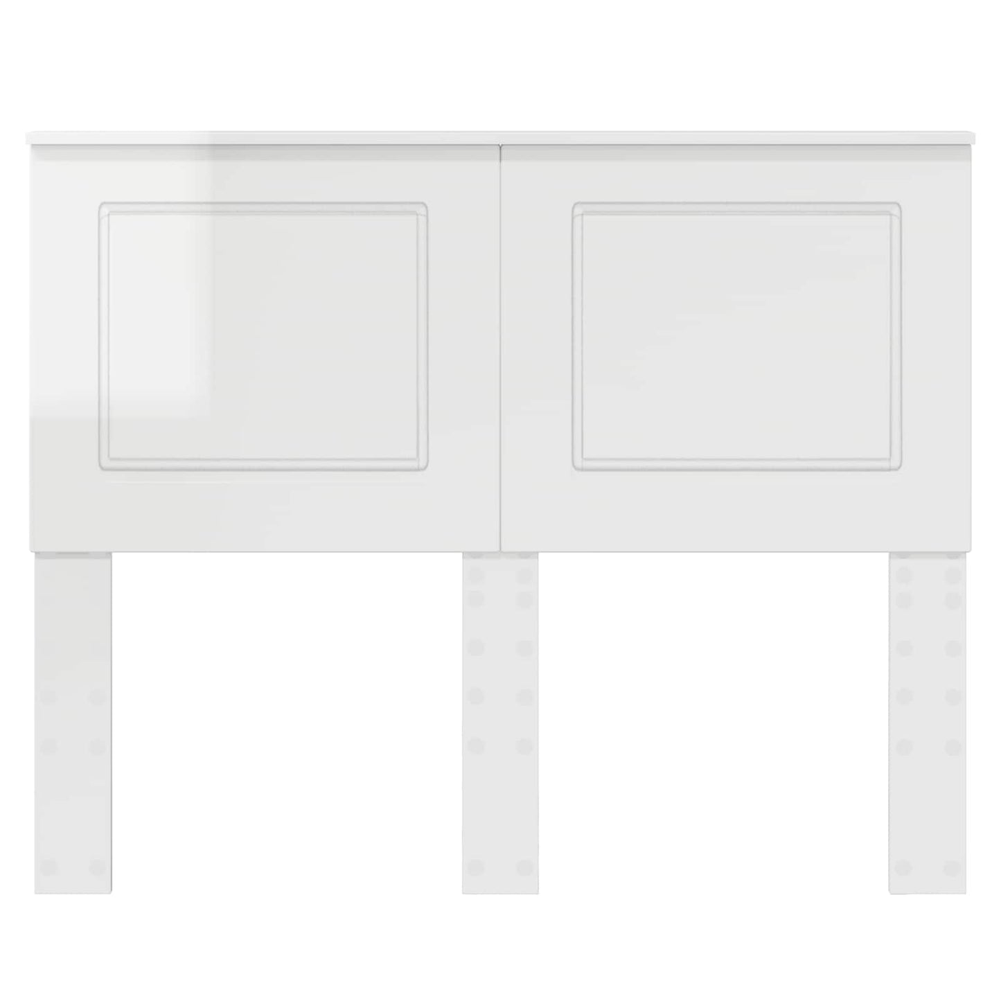 Headboard Gloss White 100 cm Engineered Wood