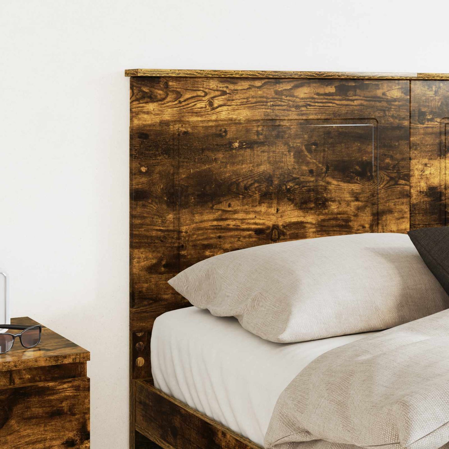 Headboard Smoked Oak 100 cm Engineered Wood