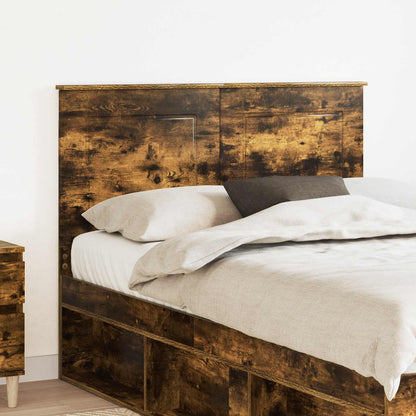Headboard Smoked Oak 100 cm Engineered Wood