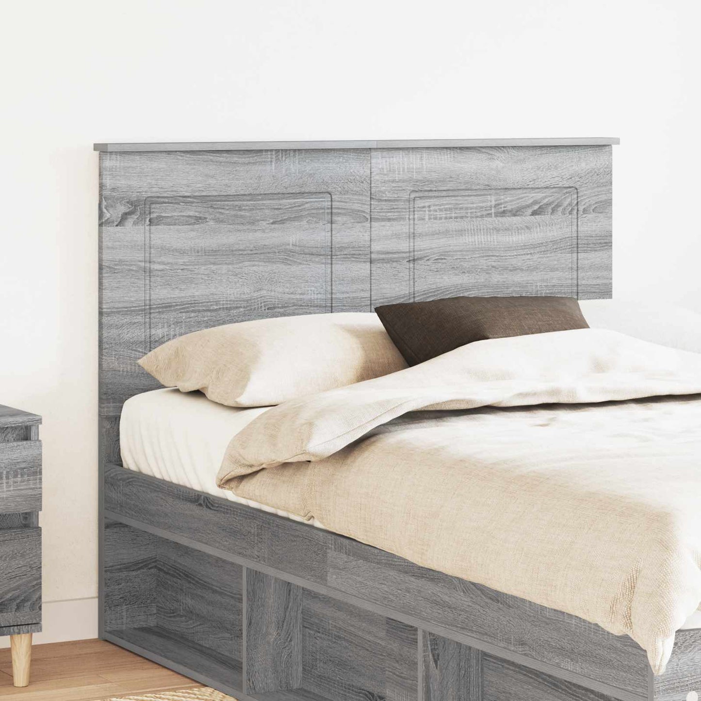 Headboard Grey Sonoma 100 cm Engineered Wood