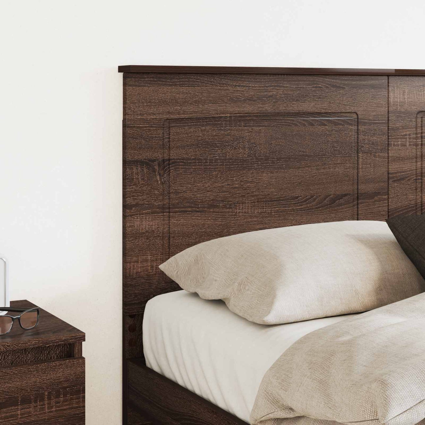 Headboard Brown Oak 100 cm Engineered Wood