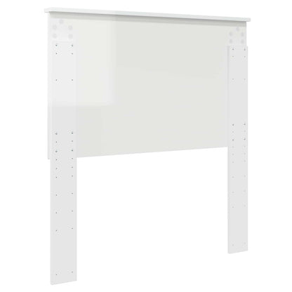 Headboard Gloss White 100 cm Engineered Wood