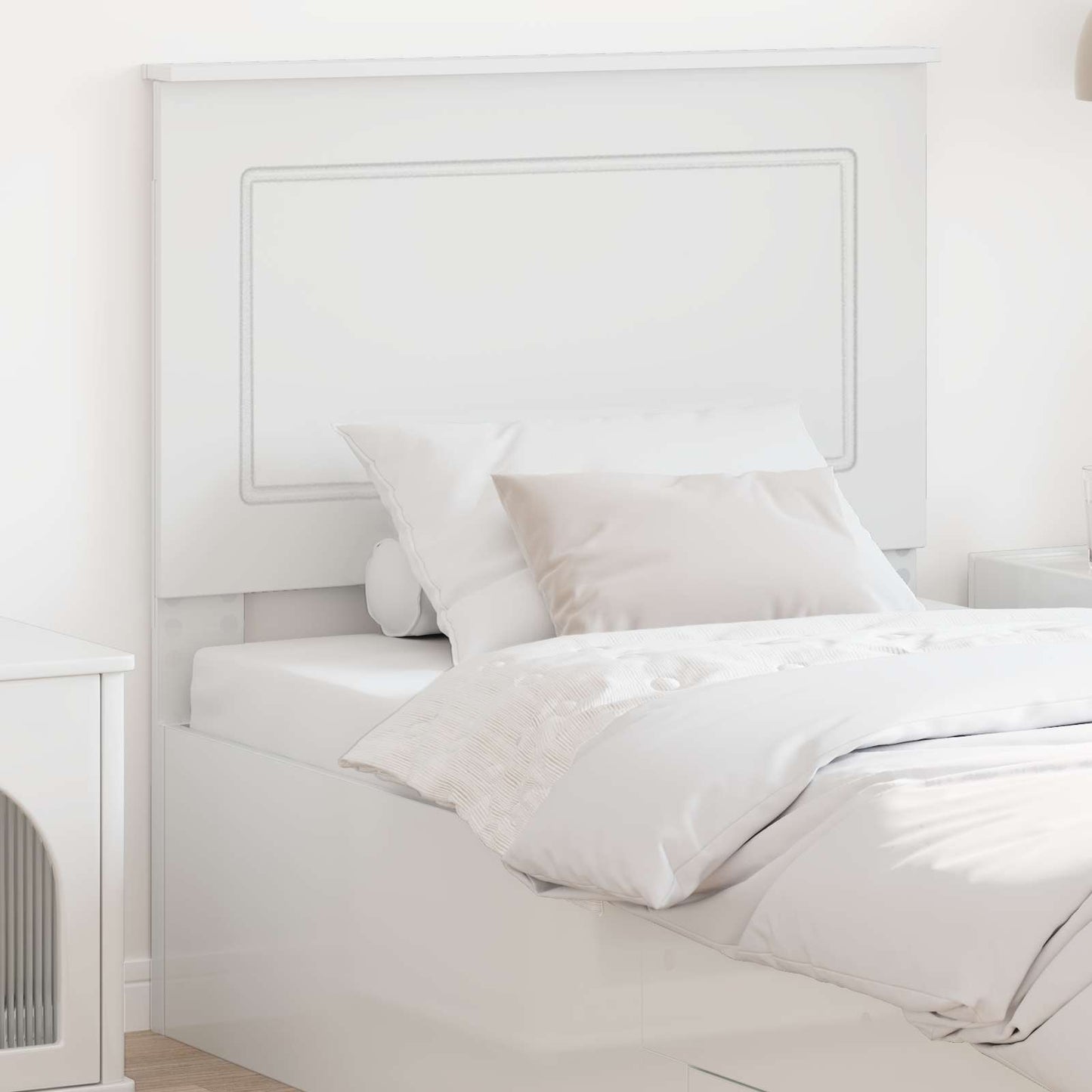 Headboard White 100 cm Engineered Wood