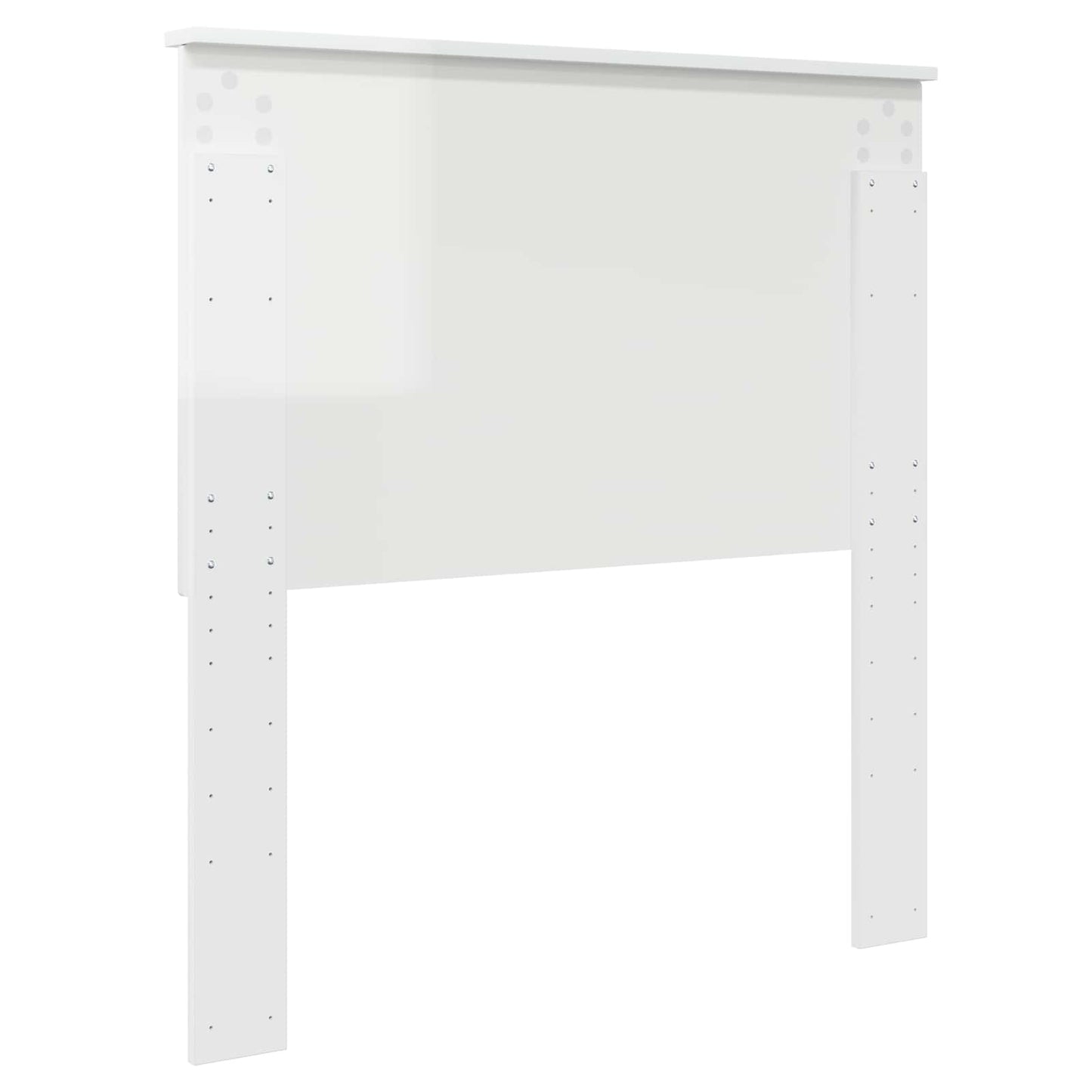 Headboard Gloss White 100 cm Engineered Wood