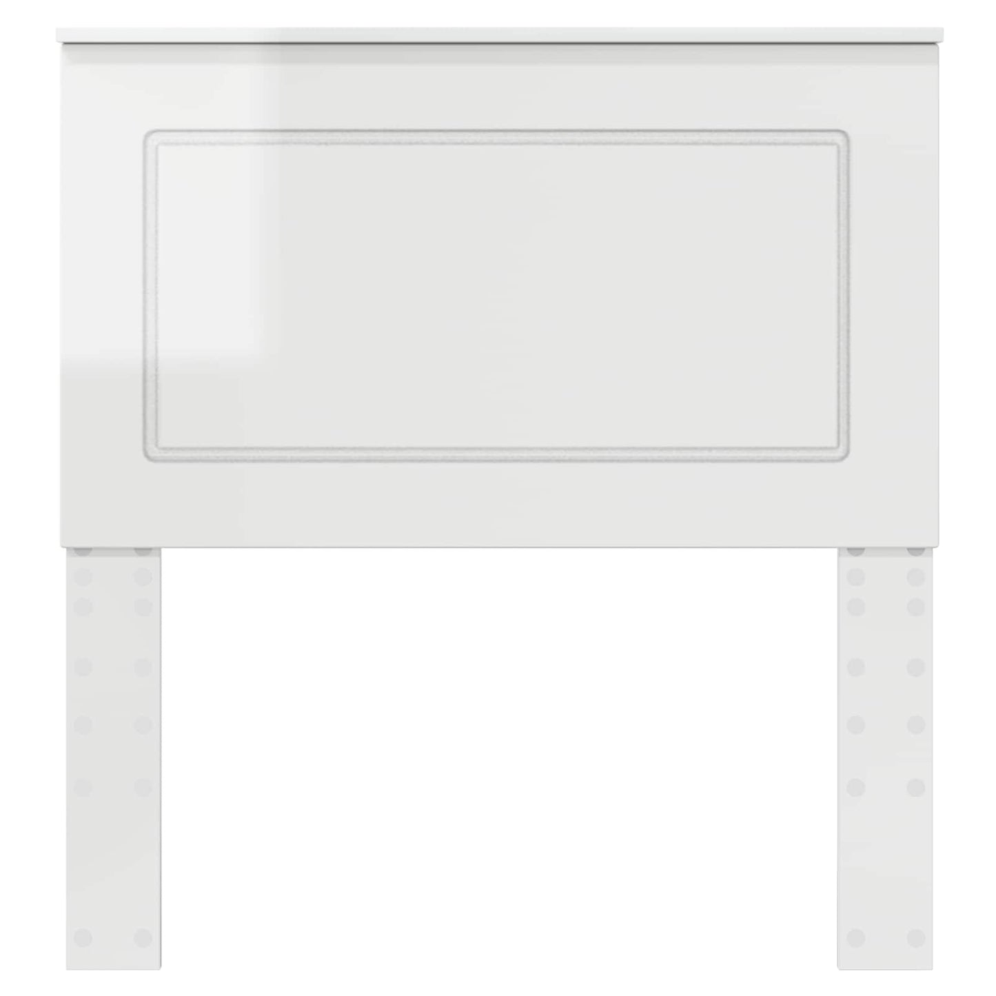 Headboard Gloss White 100 cm Engineered Wood