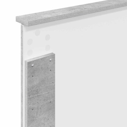 Headboard Concrete Grey 100 cm Engineered Wood