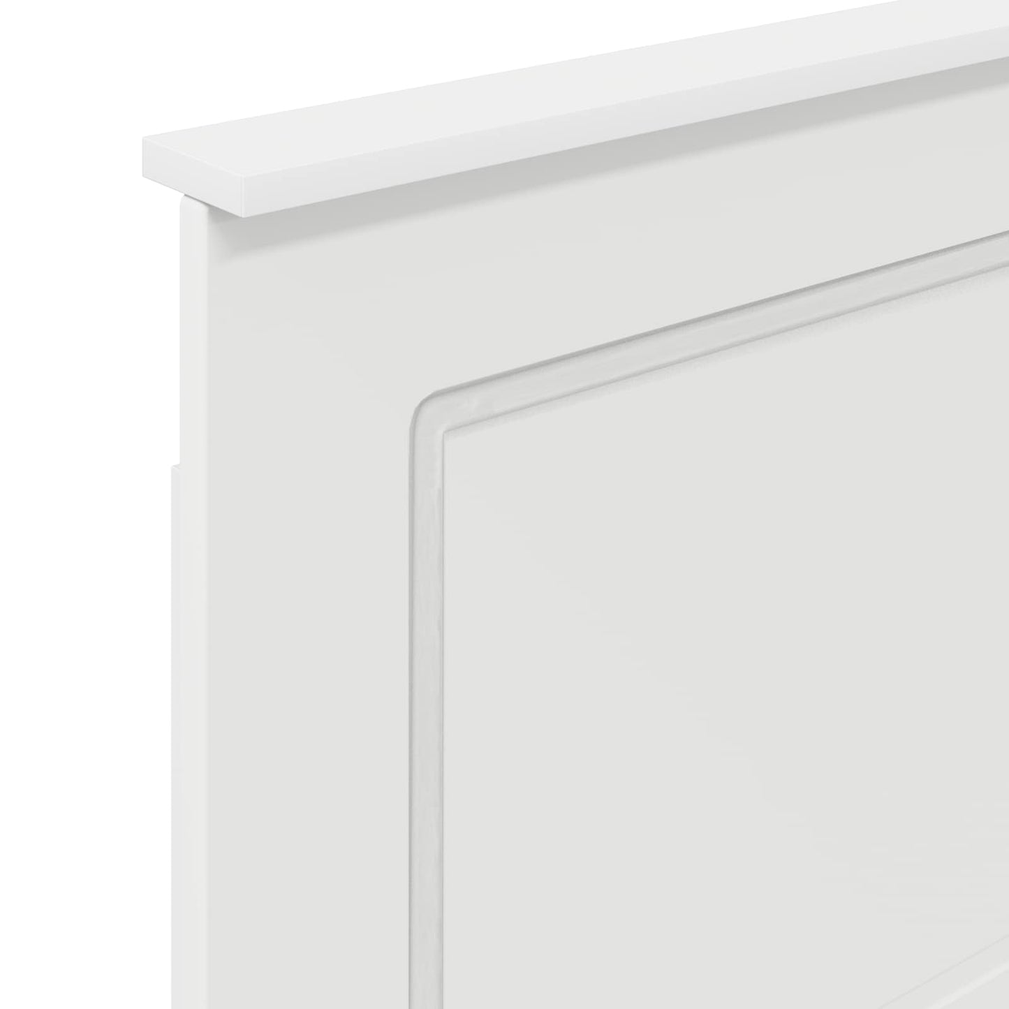 Headboard Gloss White 100 cm Engineered Wood