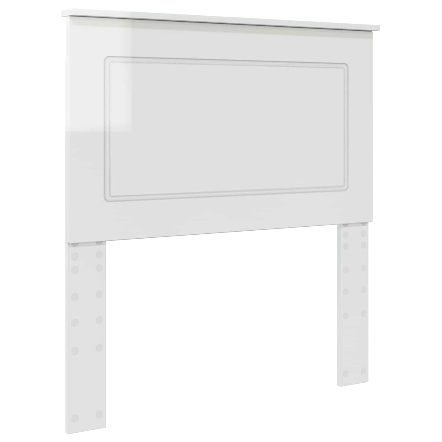 Headboard Gloss White 100 cm Engineered Wood