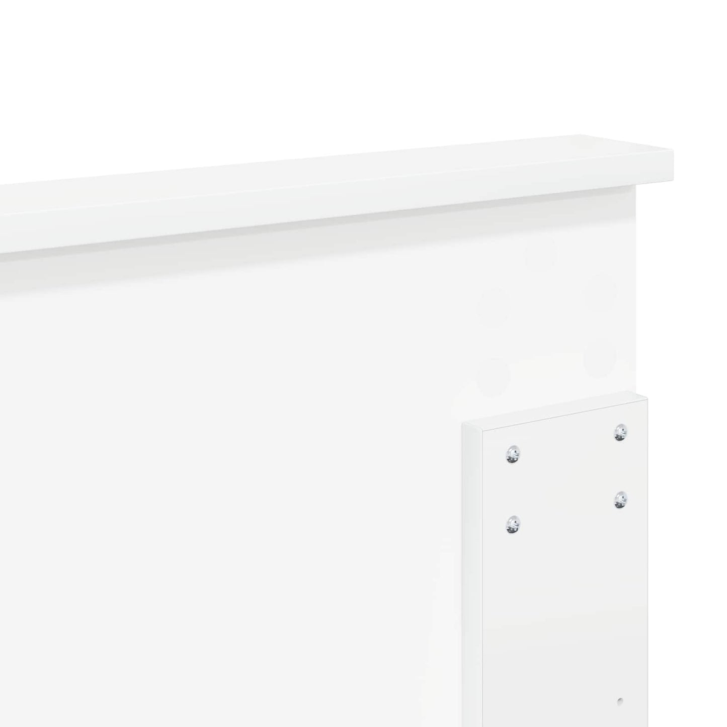 Headboard with Headboard White 200 cm Engineered wood