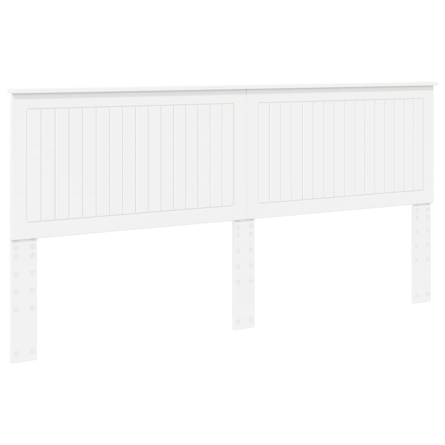 Headboard with Headboard White 200 cm Engineered wood