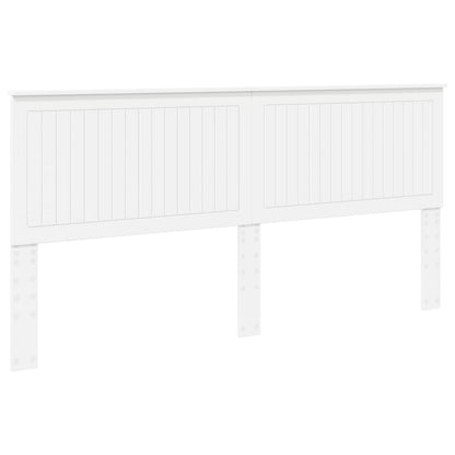 Headboard with Headboard White 200 cm Engineered wood