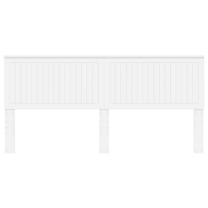 Headboard with Headboard White 200 cm Engineered wood