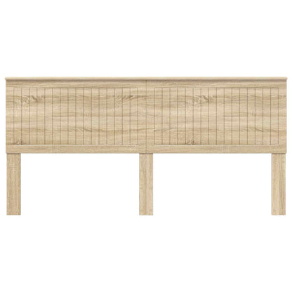 Headboard with Headboard Sonoma Oak 200 cm Engineered wood