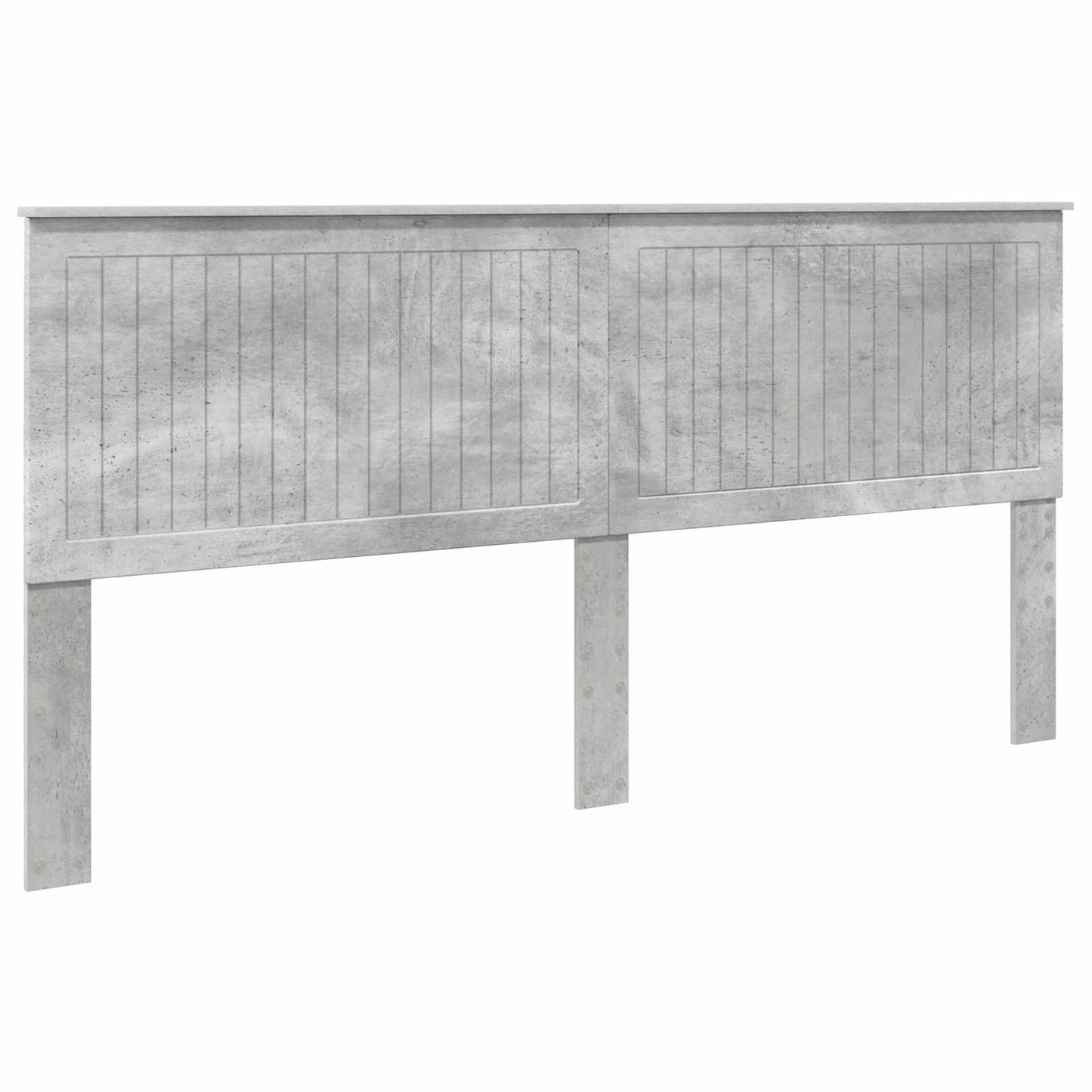 Headboard with Headboard Concrete Grey 200 cm Engineered wood