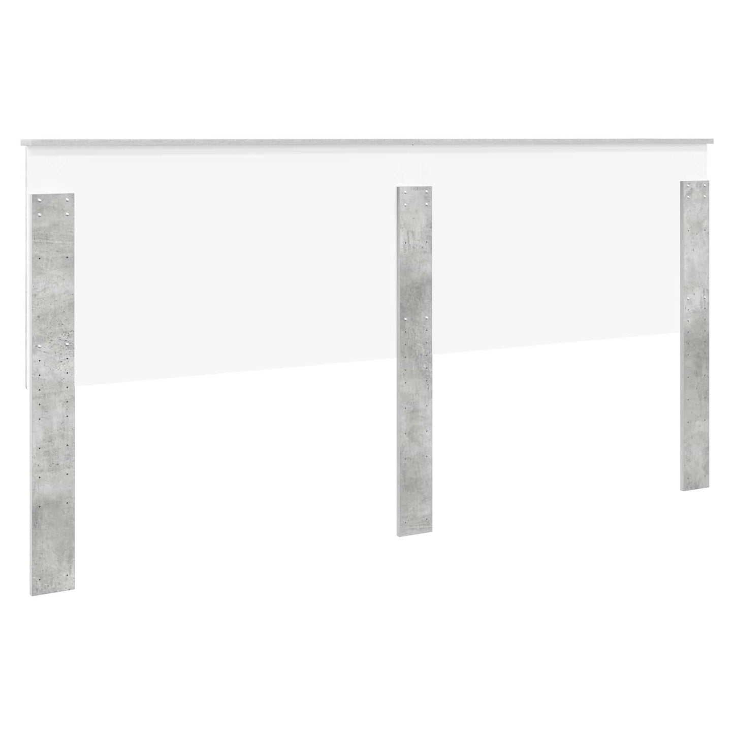 Headboard with Headboard Concrete Grey 200 cm Engineered wood