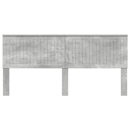 Headboard with Headboard Concrete Grey 200 cm Engineered wood