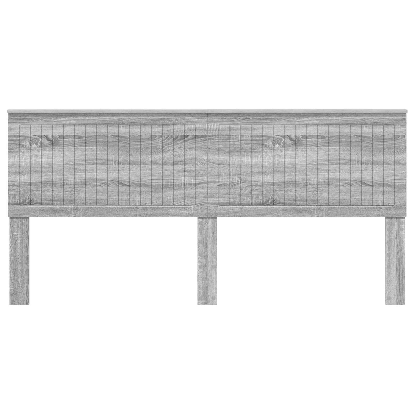 Headboard with Headboard Grey Sonoma 200 cm Engineered wood