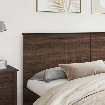 Headboard with Headboard Brown Oak 200 cm Engineered wood