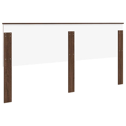 Headboard with Headboard Brown Oak 200 cm Engineered wood