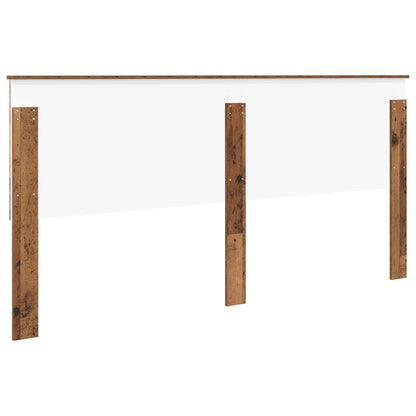 Headboard with Headboard Old Wood 200 cm Engineered wood