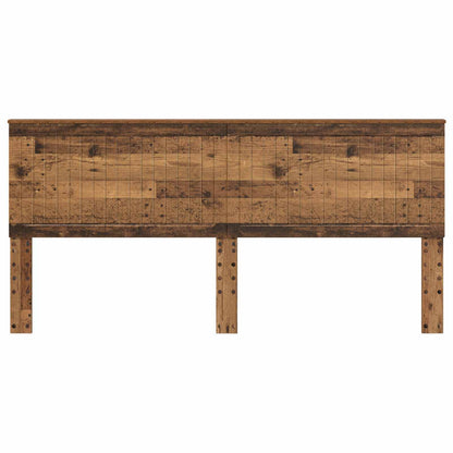 Headboard with Headboard Old Wood 200 cm Engineered wood