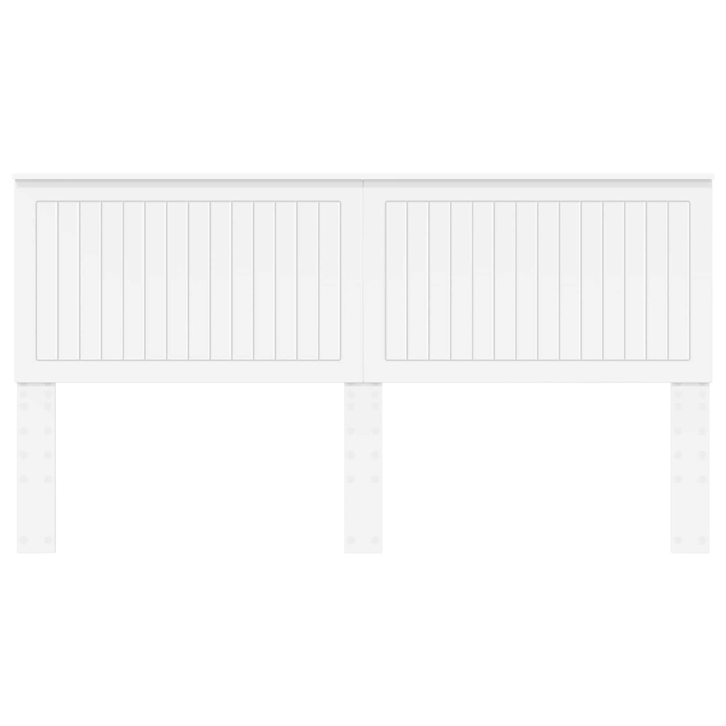 Headboard with Headboard White 180 cm Engineered wood