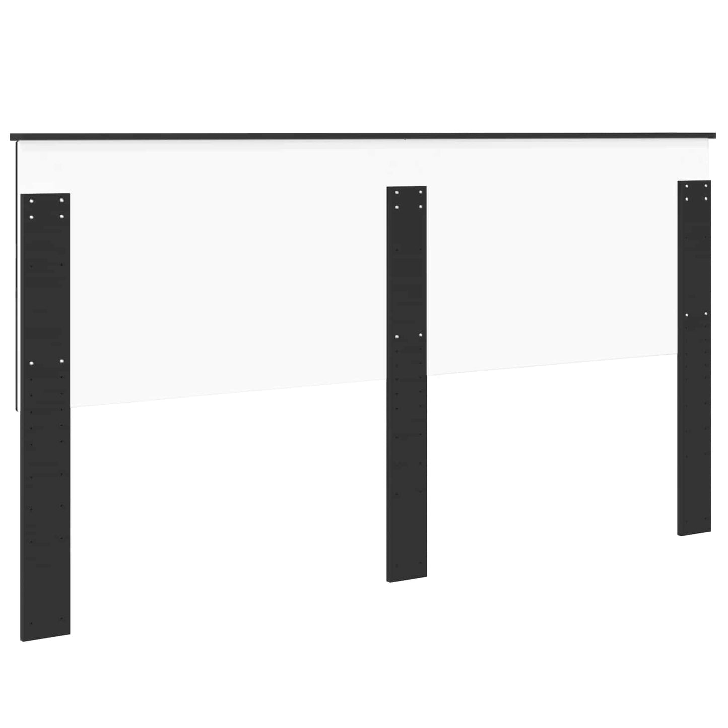 Headboard with Headboard Black Oak 180 cm Engineered wood