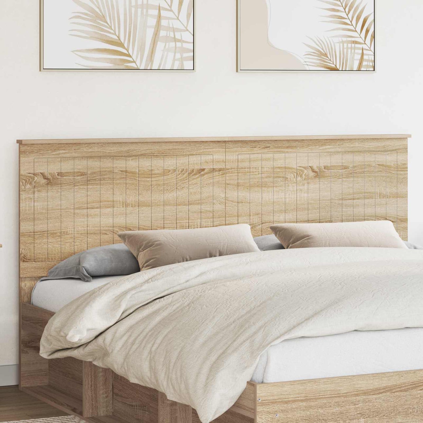 Headboard with Headboard Sonoma Oak 180 cm Engineered wood
