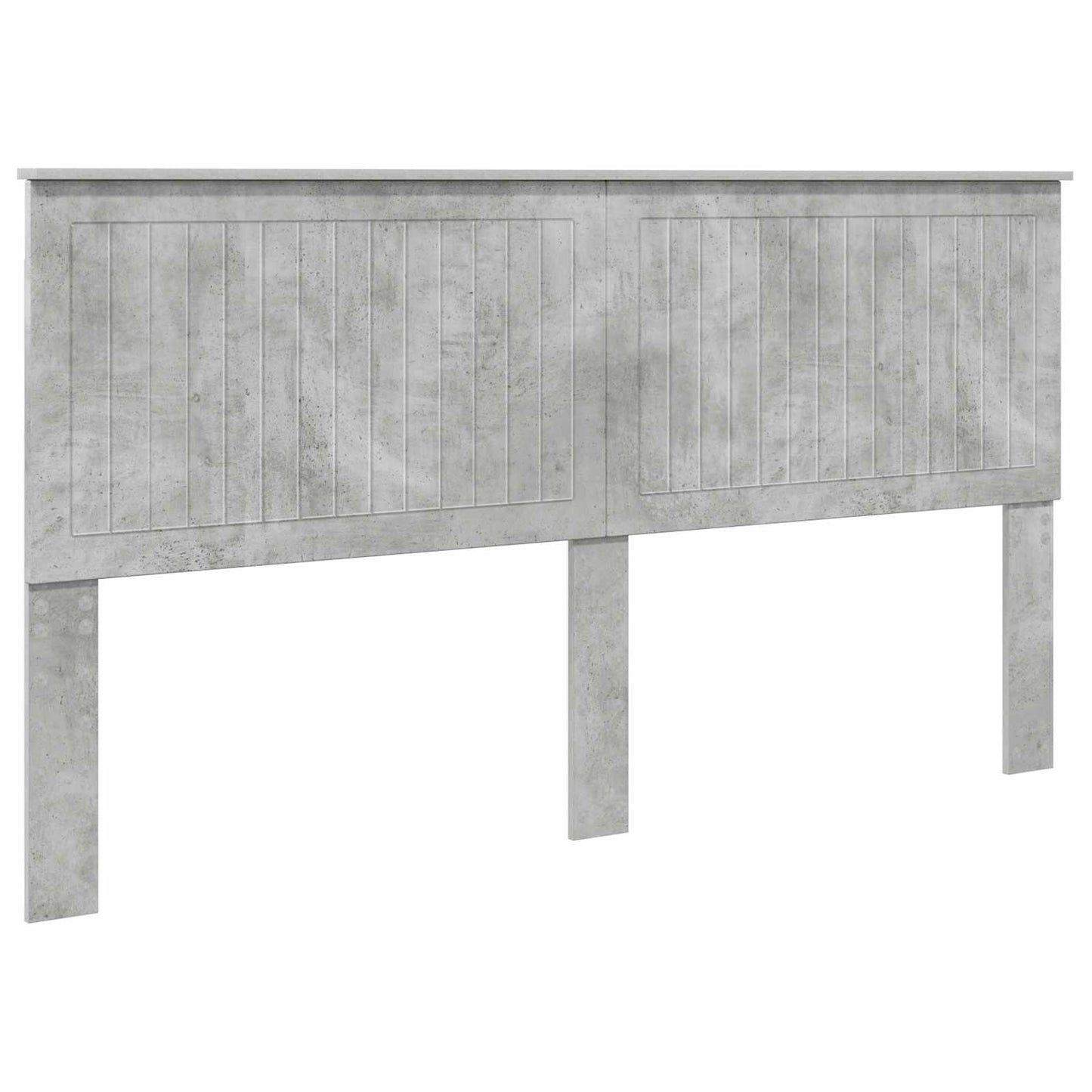 Headboard with Headboard Concrete Grey 180 cm Engineered wood