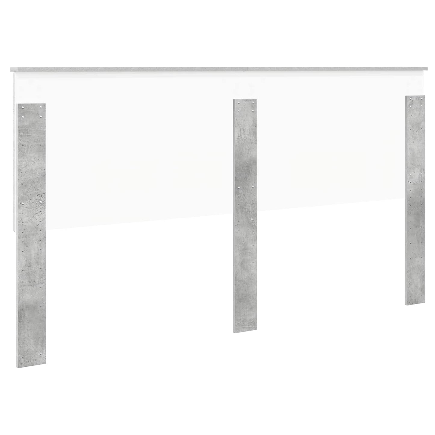 Headboard with Headboard Concrete Grey 180 cm Engineered wood