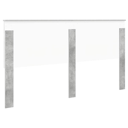 Headboard with Headboard Concrete Grey 180 cm Engineered wood