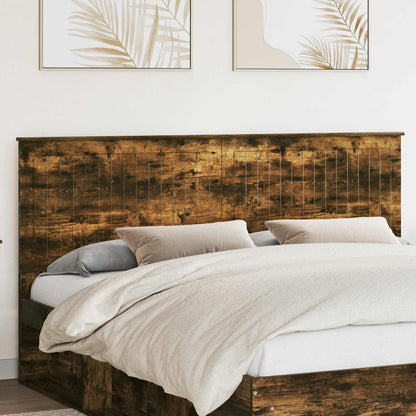 Headboard with Headboard Smoked Oak 180 cm Engineered wood