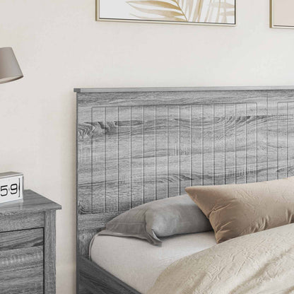 Headboard with Headboard Grey Sonoma 180 cm Engineered wood