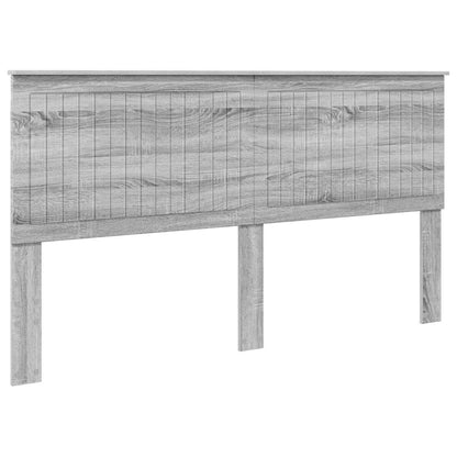 Headboard with Headboard Grey Sonoma 180 cm Engineered wood