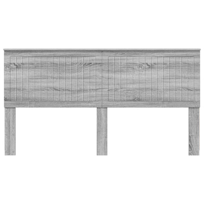 Headboard with Headboard Grey Sonoma 180 cm Engineered wood