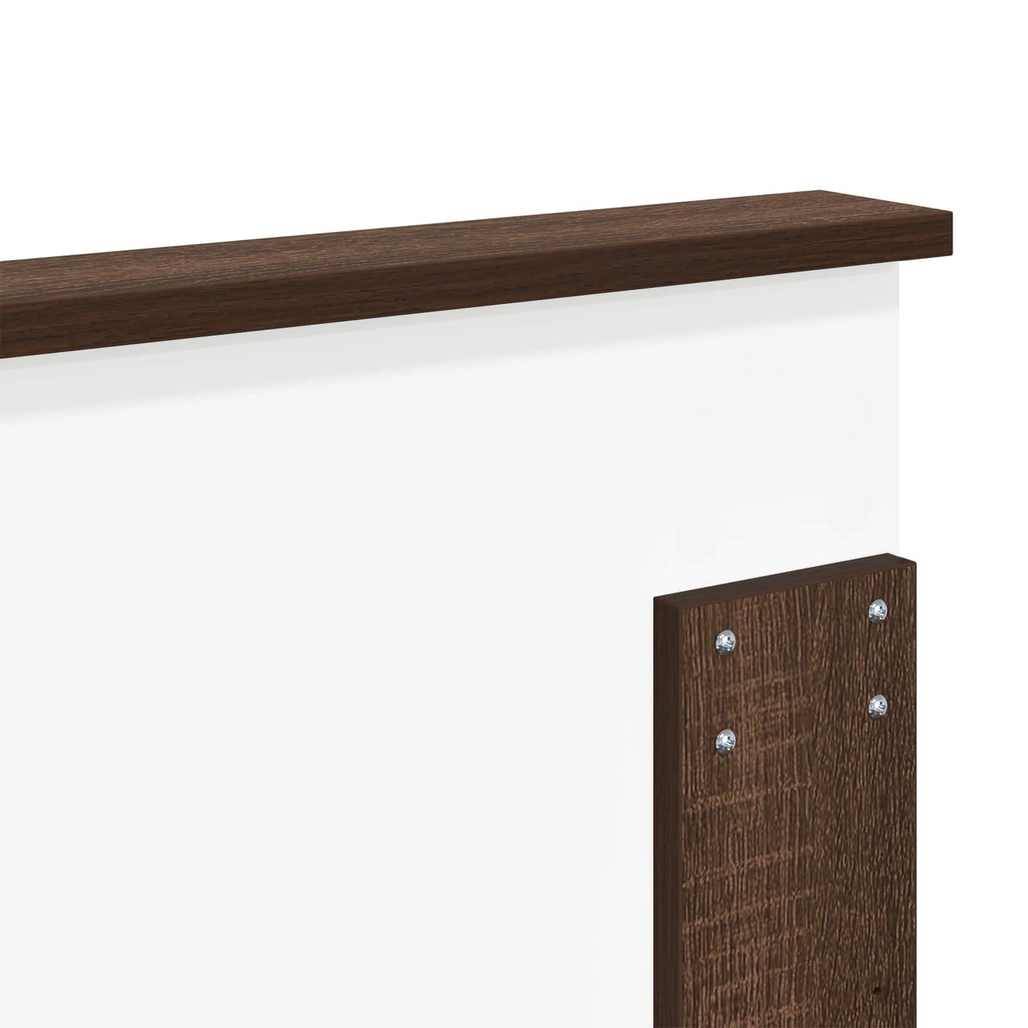 Headboard with Headboard Brown Oak 180 cm Engineered wood
