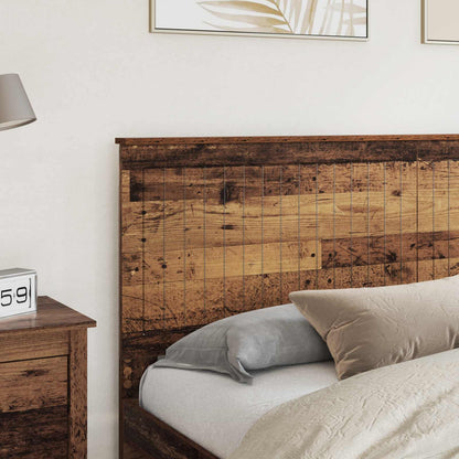Headboard with Headboard Old Wood 180 cm Engineered wood