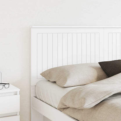 Headboard with Headboard White 160 cm Engineered wood