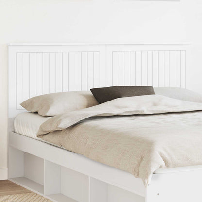 Headboard with Headboard White 160 cm Engineered wood