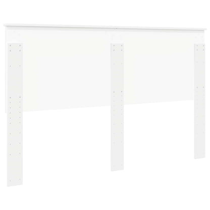Headboard with Headboard White 160 cm Engineered wood