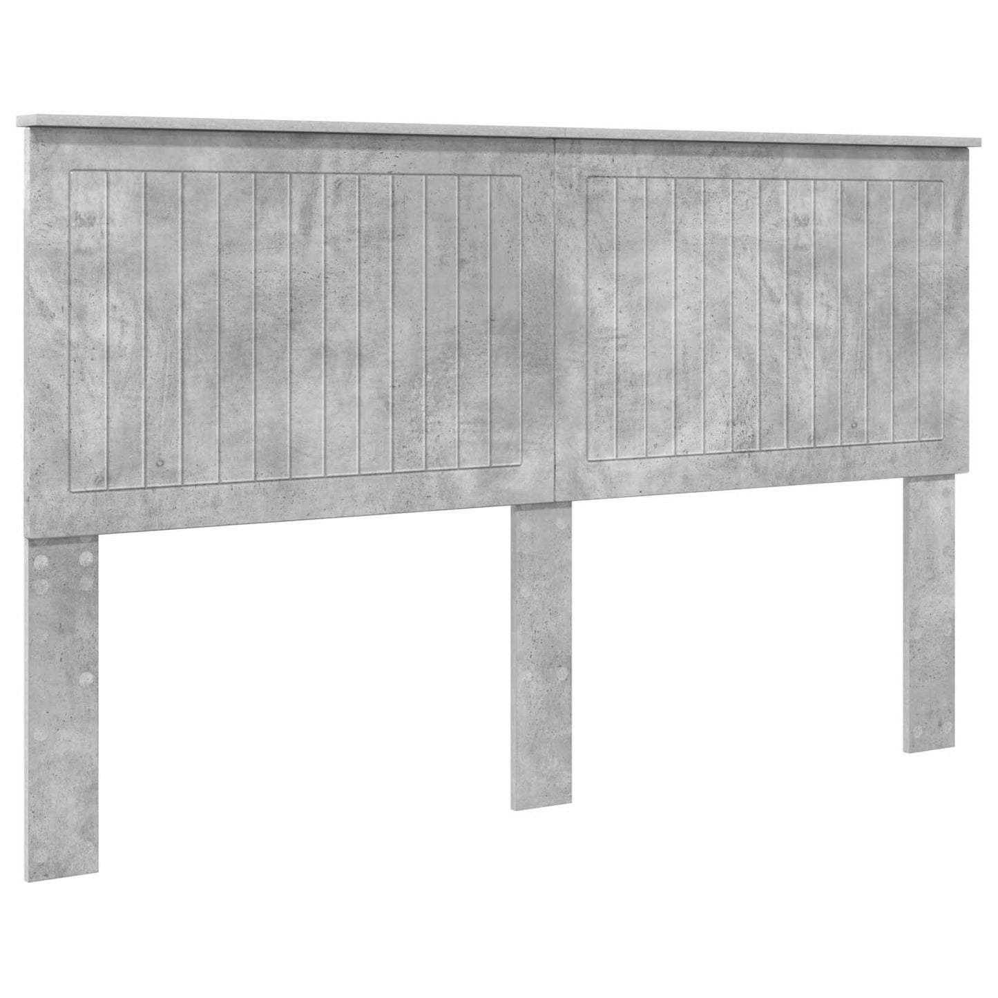 Headboard with Headboard Concrete Grey 160 cm Engineered wood