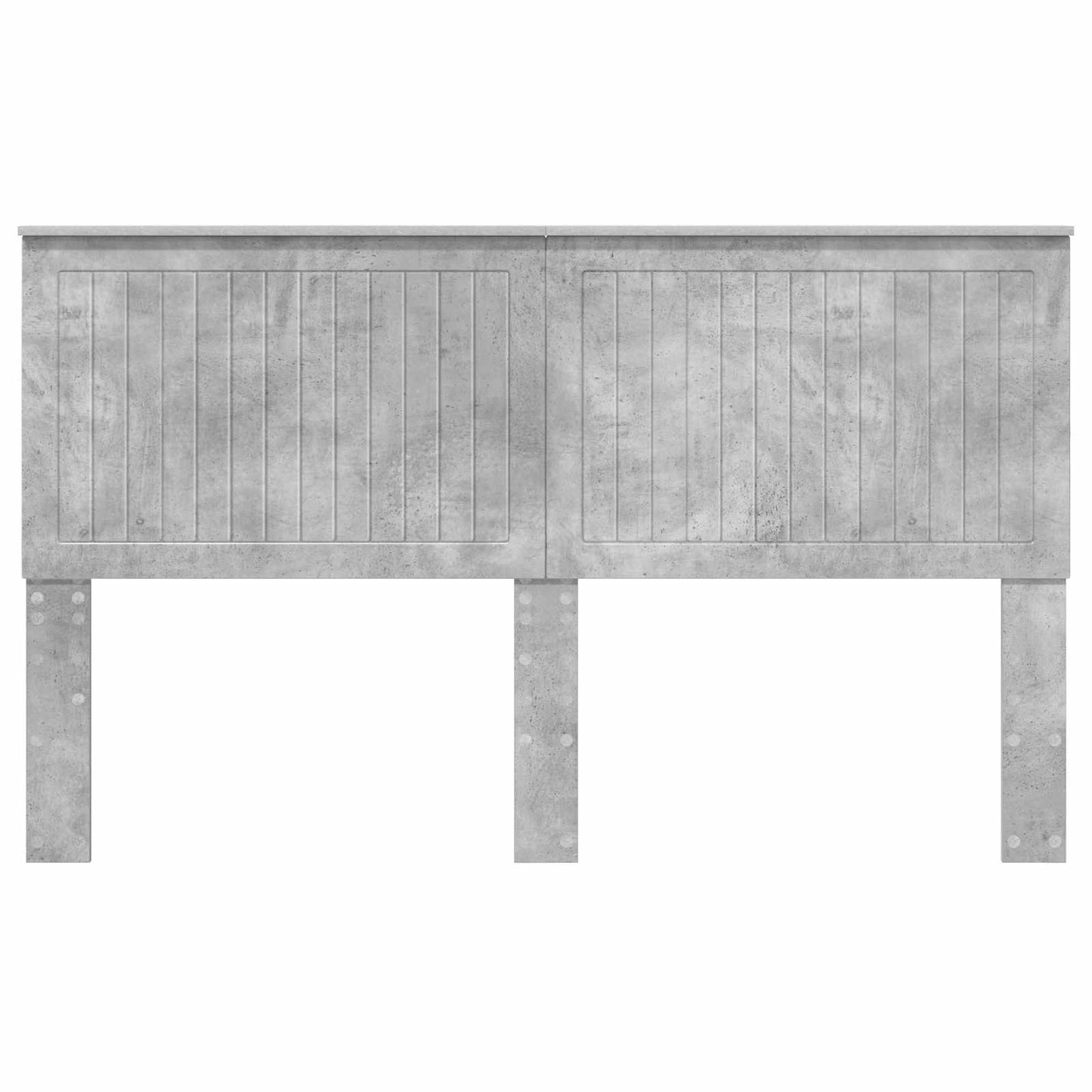 Headboard with Headboard Concrete Grey 160 cm Engineered wood