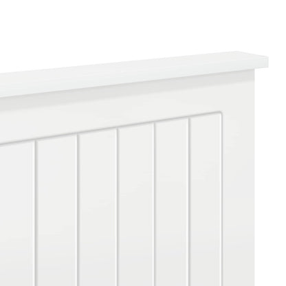 Headboard with Headboard Gloss White 160 cm Engineered wood